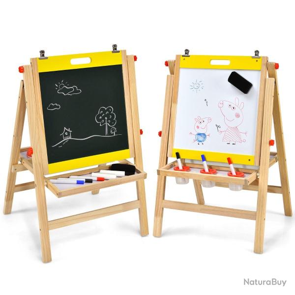 Chevalet d'art 3-en-1 pour enfants hauteur r�glable 79-104 cm design stable et pliable ambiance cr�