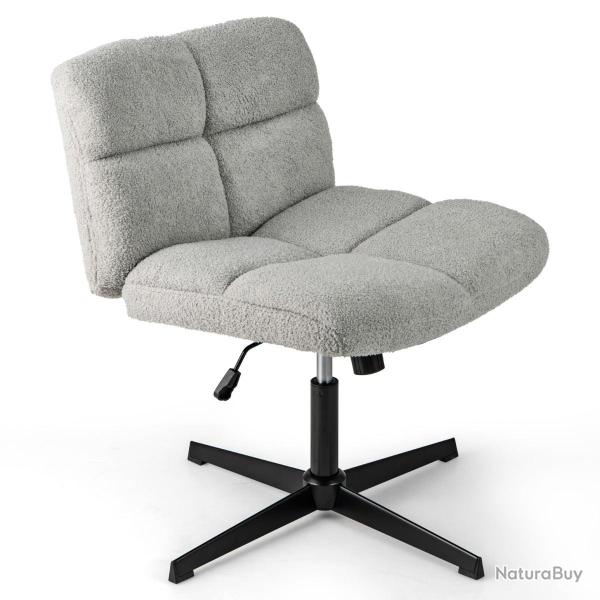 Chaise de bureau r�glable 64 x 52 x 43-57 cm assise large rotation 360� design contemporain en simi