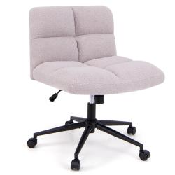 Chaise de bureau &agrave; roulettes hauteur r&eacute;glable 73 x 69 x 79-87 cm confort optimal design moderne en