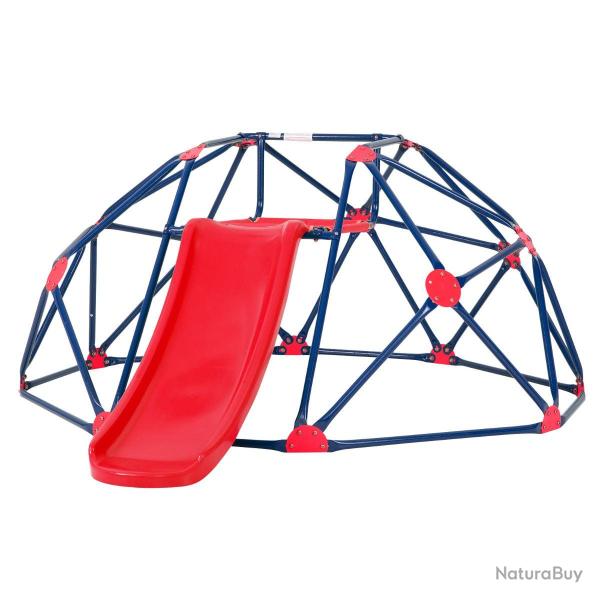 D�me d'escalade avec toboggan 241,5 x 183 x 91,5 cm amusement ext�rieur et int�rieur ambiance color