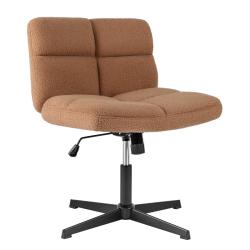 Chaise de bureau &agrave; hauteur r&eacute;glable 73 x 64 x 78-92 cm assise large pivotante 360&deg; design moderne e