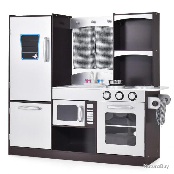Cuisine enfant lot de 1 design r�aliste 97 x 30 x 95 cm avec r�frig�rateur et grand espace de range