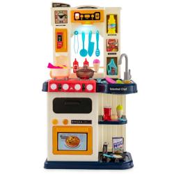 Lot de 1 cuisine enfants jouet d&icirc;nette 45 x 26 x 79 cm avec lumi&egrave;res sons r&eacute;alistes ambiance &eacute;ducat