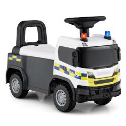 Voiture &agrave; glisser pour enfants 59 x 28 x 43 cm avec rangement secret et sons de camion de pompiers