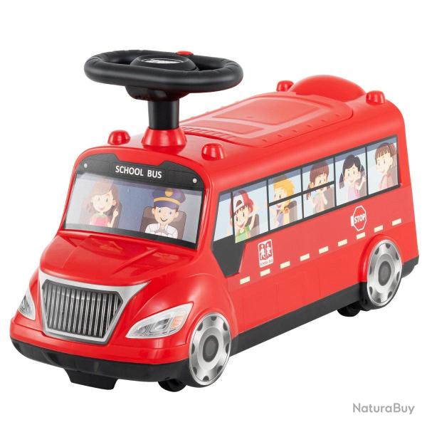 Voiture � pousser pour enfants 55 x 23 x 36 cm volant interactif rangement spacieux design vibrant
