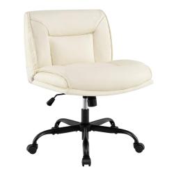 Chaise de bureau tournante r&eacute;glable 72 x 72 x 82-90 cm confort optimal design moderne en cuir artif
