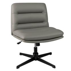 Fauteuil de bureau sans accoudoirs 72 x 72 x 78-88 cm si&egrave;ge large r&eacute;glable et pivotant style modern