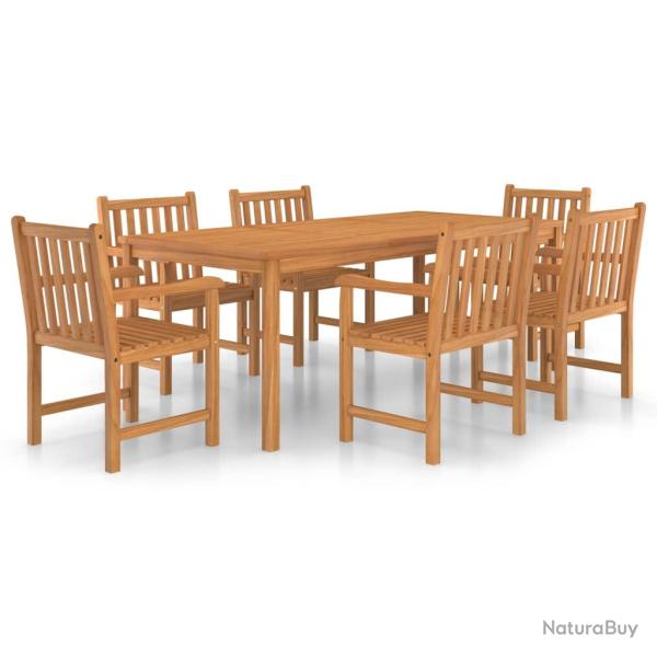 Ensemble de salle � manger de jardin meuble ext�rieur 7 pi�ces bois de teck solide 02_0013943