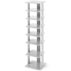 Meuble &agrave; chaussures 7 niveaux forme verticale 28,5 x 25,5 x 110 cm design industriel gain de place