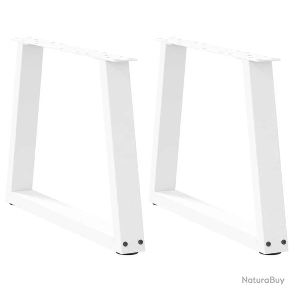 Lot de 2 pieds de table basse en forme de V 50 x 43 cm avec patins r�glables design moderne en acie