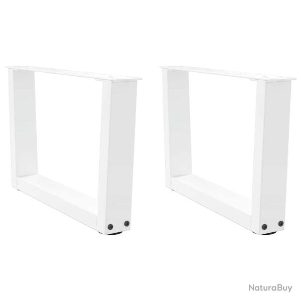 Lot de 2 pieds de table basse en forme de V 60 x 30-31,3 cm avec patins r�glables style moderne en