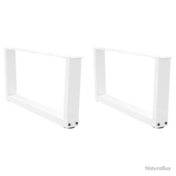 Lot de 2 pieds de table basse en forme de V 70 x 30-31 cm avec patins r�glables design contemporain