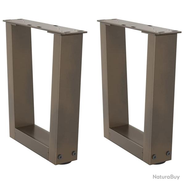 Lot de 2 pieds de table basse en forme de V 40 x 30 x 31 cm robustes et esth�tiques moderne en acie