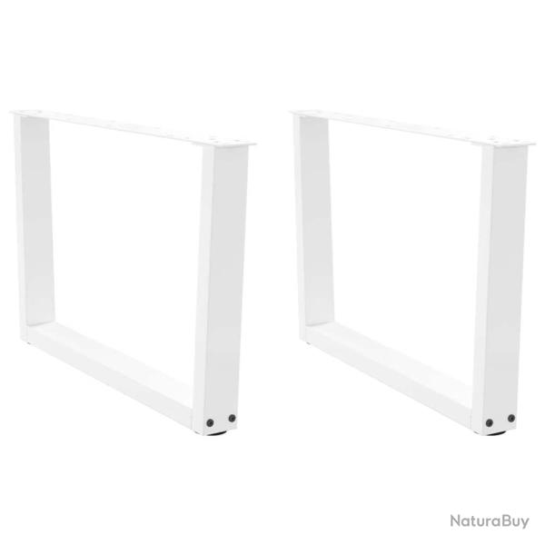 Lot de 2 pieds de table basse en V r�glables pour personnaliser votre meuble 70 x 42-43,3 cm en aci