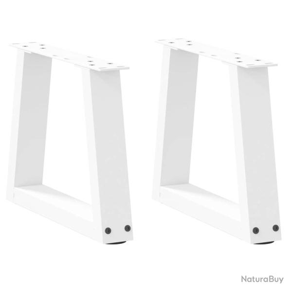 Lot de 2 pieds de table basse en V r�glables 30 x 30 cm design moderne d�coration int�rieure en aci