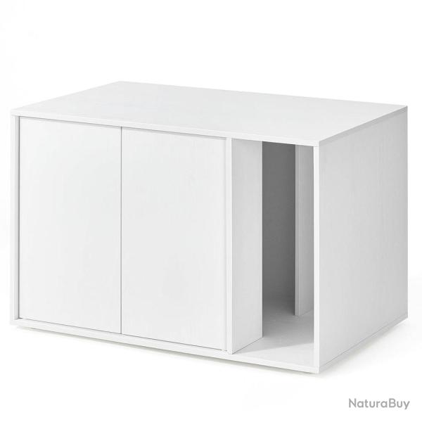 Meuble liti�re chat cache-liti�re pour grands chats 80 x 50 x 50 cm porte � ouverture par pression
