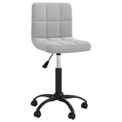 Chaise fauteuil si&egrave;ge pivotante de bureau informatique &eacute;tude clairvelours gris 02_0024119