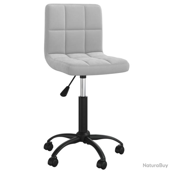 Chaise fauteuil si�ge pivotante de bureau informatique �tude clairvelours gris 02_0024119