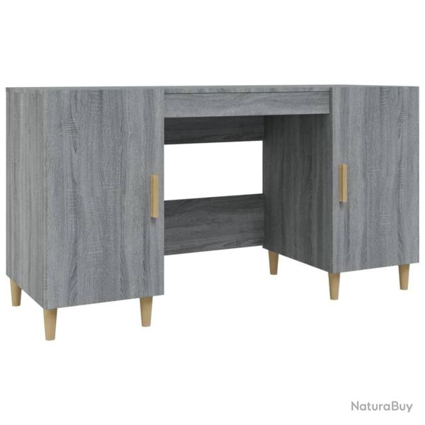 Bureau table poste de travail meuble d'ordinateur informatique �tude sonoma 140 x 50 x 75 cm bois d