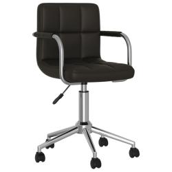 Chaise fauteuil si&egrave;ge de bureau informatique &eacute;tude pivotante similicuir noir 02_0024054