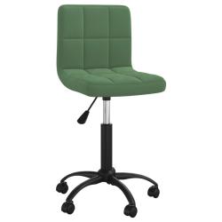 Chaise fauteuil si&egrave;ge pivotante de bureau informatique &eacute;tude fonc&eacute;velours vert 02_0024187