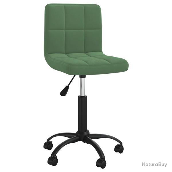 Chaise fauteuil si�ge pivotante de bureau informatique �tude fonc�velours vert 02_0024187