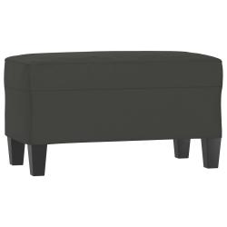 Banc banquette 70 x 35 x 41 cm tissu microfibre gris fonc&eacute; 02_0010542