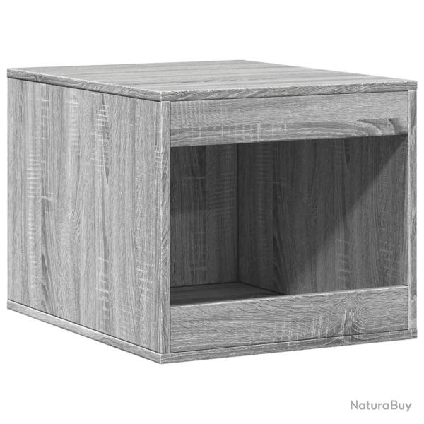 Meuble de bac � liti�re pour chat sonoma bois d'ing�nierie gris 02_0043336
