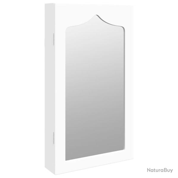 Armoire � bijoux meuble rangement organisateur chambre vestiaire salle de bain avec miroir murale 3