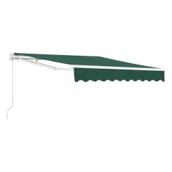 Store banne avec manivelle 300 x 250 cm vert fonc&eacute; 03_0008307