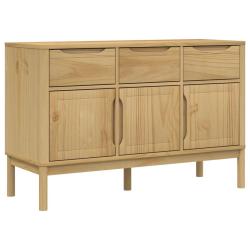 Buffet bahut commode armoire meuble de rangement organisateur cuisine salle de s&eacute;jour salon cire 11