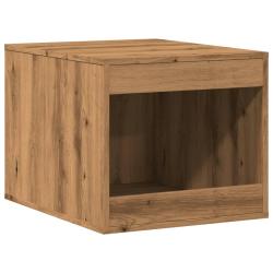 Meuble de bac &agrave; liti&egrave;re pour chat artisanal 47 x 59 x 42 cm marron 02_0043305