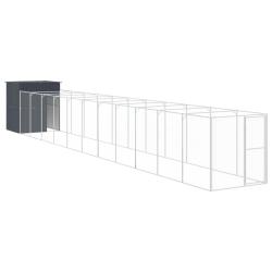 Niche pour chien avec cour 165 x 1271 x 181 cm anthracite 02_0043471