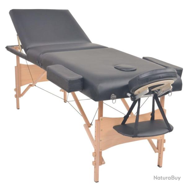 Table de massage pliable � 3 zones 10 cm d'�paisseur noir 02_0001869