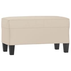 Banc banquette cr&egrave;me 70 x 35 x 41 cm tissu microfibre 02_0010618