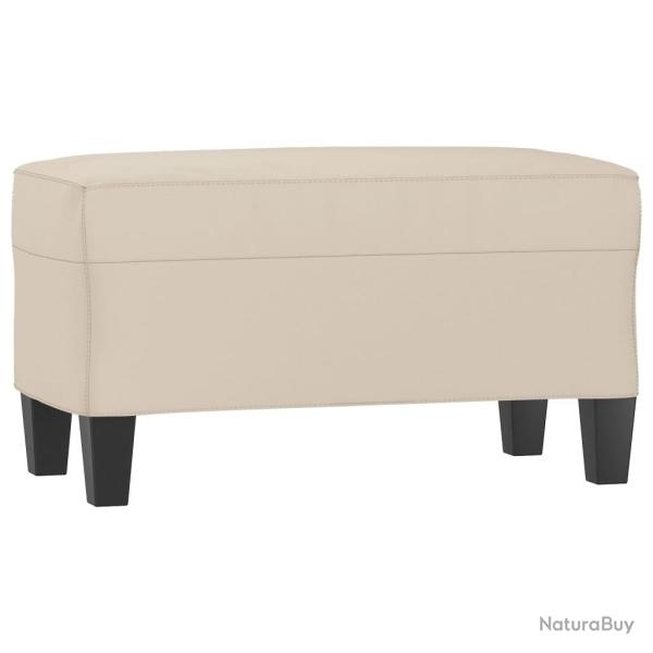 Banc banquette cr�me 70 x 35 x 41 cm tissu microfibre 02_0010618