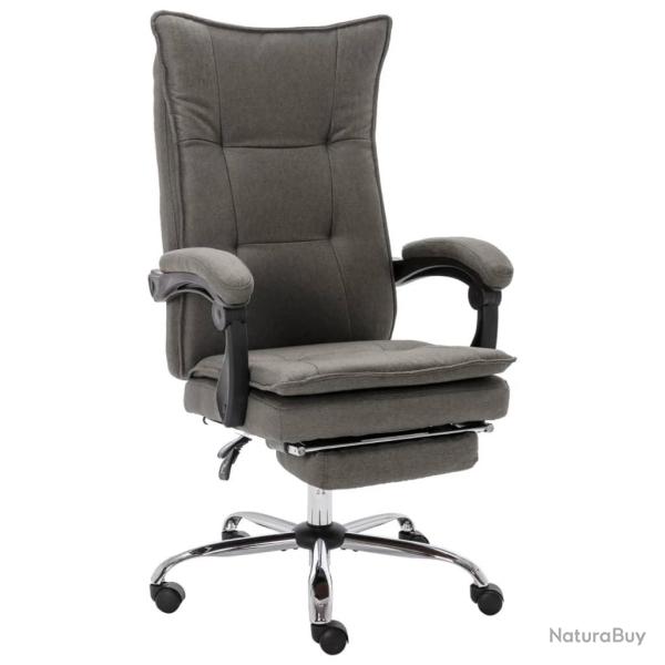 Chaise fauteuil si�ge de bureau informatique �tude tissu gris 02_0024028
