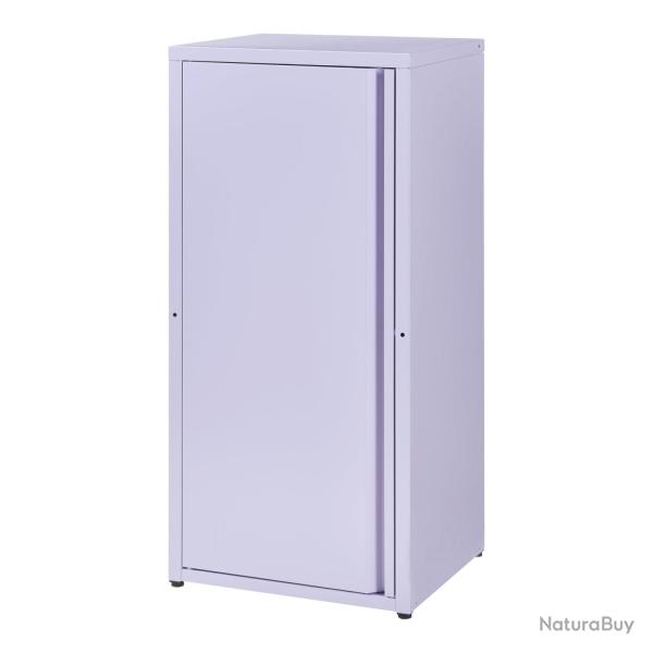 Armoire bureau salon �tag�re meuble de rangement 88 x 40 x 35 cm m�tallique acier violet 03_0008910