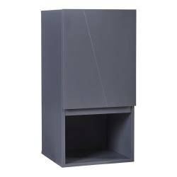 Armoire &eacute;tag&egrave;re meuble de rangement 60 x 30 x 30 cm murale de salle de bain gris 03_0008898