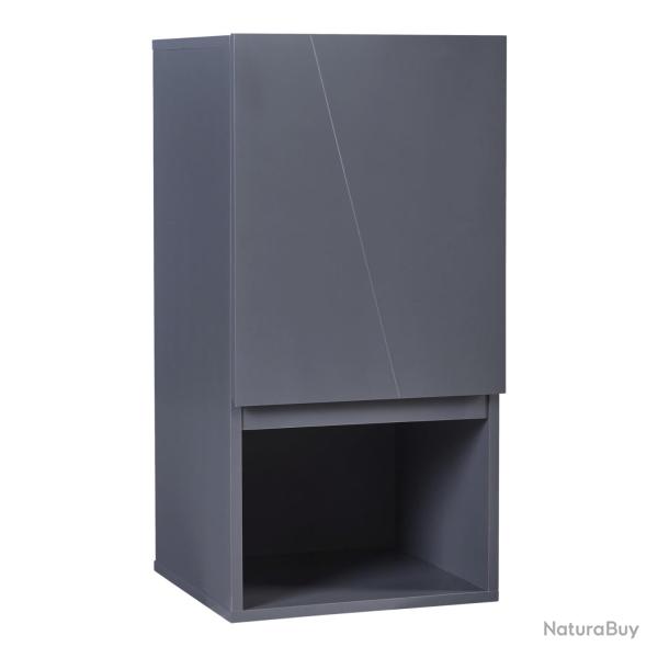 Armoire �tag�re meuble de rangement 60 x 30 x 30 cm murale de salle de bain gris 03_0008898
