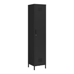 Armoire &eacute;tag&egrave;re meuble de rangement 180 x 38 x 38 cm m&eacute;tallique acier noir mat 03_0008914