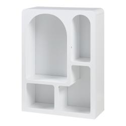 Biblioth&egrave;que intemporelle et &eacute;l&eacute;gante 80 x 60 x 24 cm blanc 03_0009001