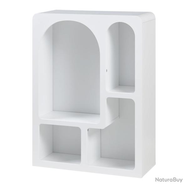 Biblioth�que intemporelle et �l�gante 80 x 60 x 24 cm blanc 03_0009001