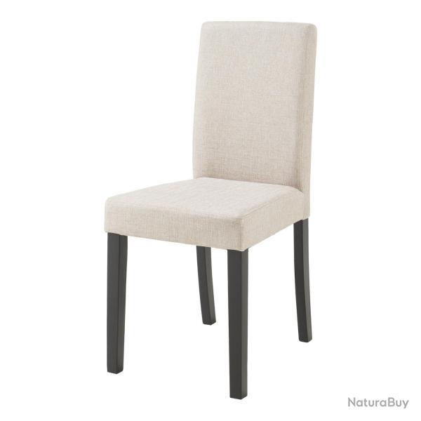 Lot de 2 chaises de salle � manger 89 x 43 x 54 cm salon design moderne cuisine beige 03_0009617