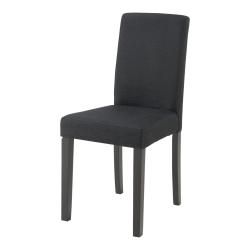 Lot de 2 chaises de salle &agrave; manger 89 x 43 x 54 cm salon design moderne cuisine noir 03_0009619
