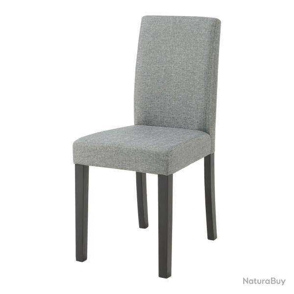 Lot de 2 chaises de salle � manger rembourr�es 89 x 43 x 54 cm confort salon design moderne cuisine