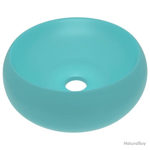 Lavabo rond de luxe 40x15 cm c�ramique vert clair mat 02_0002744