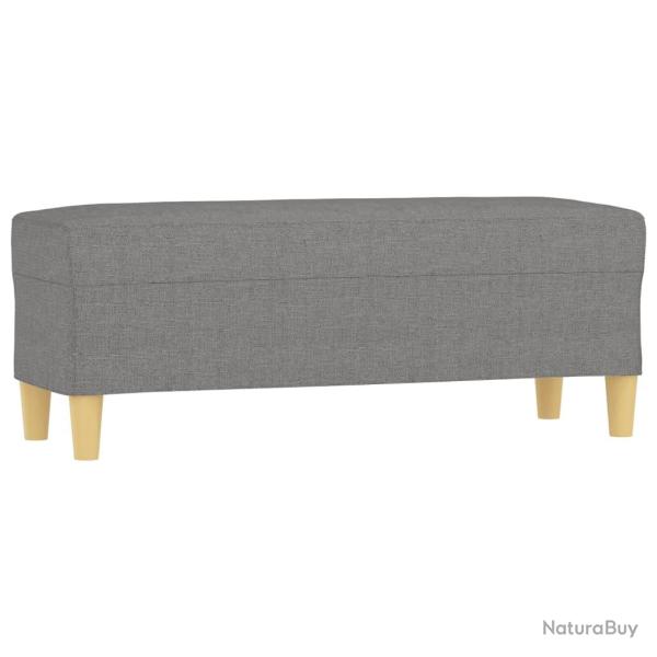 Banc banquette 100 x 35 x 41 cm tissu gris fonc� 02_0010522