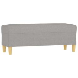 Banc banquette 100 x 35 x 41 cm tissu gris clair 02_0010651
