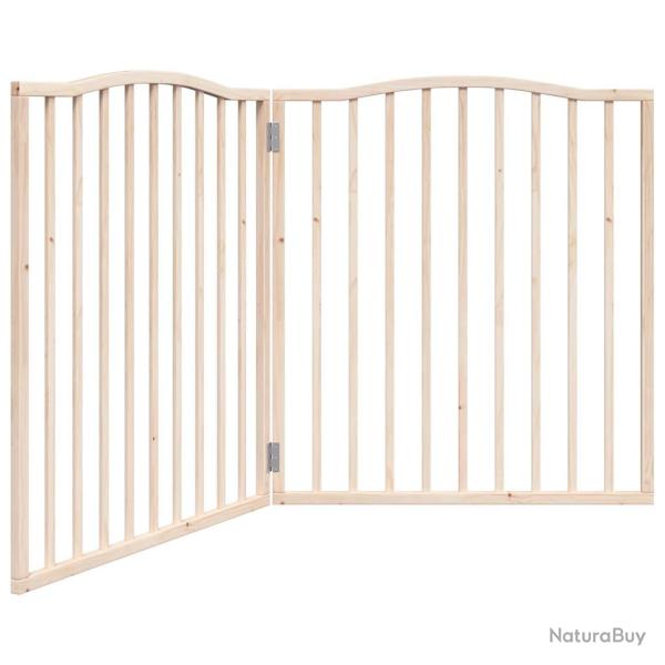 Barri�re de s�curit� pour chien animaux de compagnie pliable 2 panneaux 160 cm bois de peuplier mar